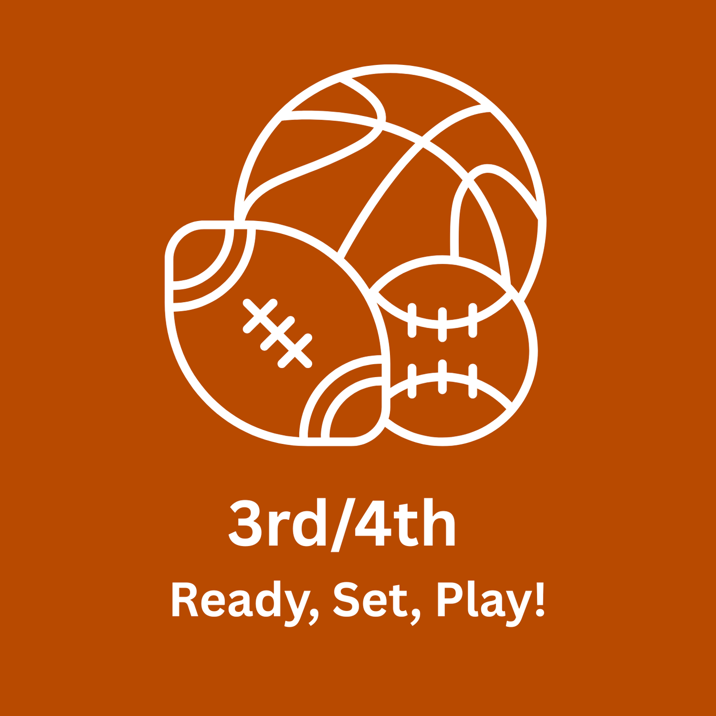 3rd/4th Grade Ready, Set, Play! (PE)